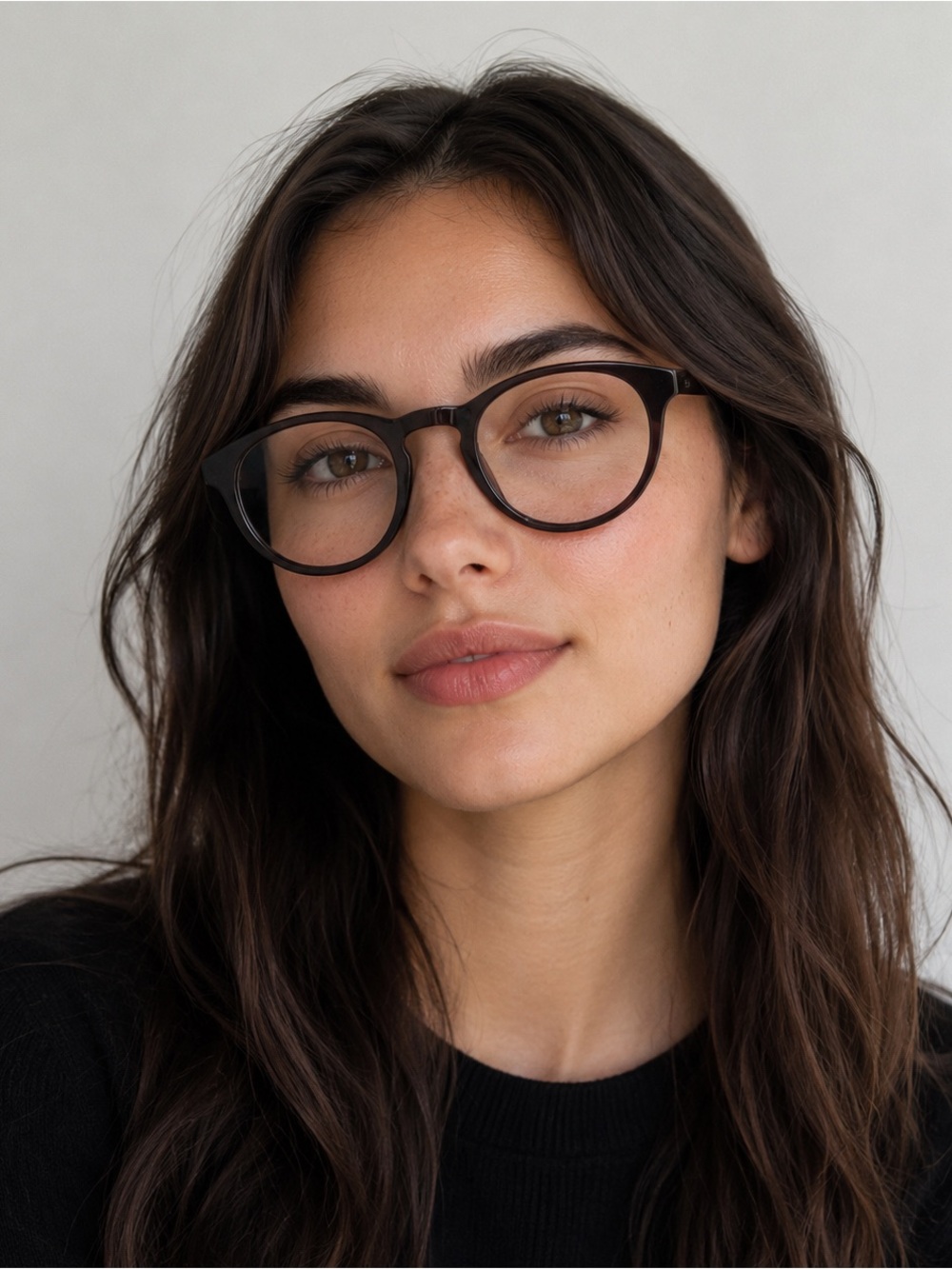 Prada Round dark plum purple and dark brown Women's reading Eyeglasses